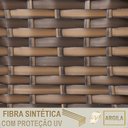 Ver imagem 6 de 1 Espreguiçadeira Reclinável Catar Alumínio Polido e Fibra Trama Original