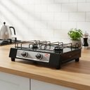 Ver imagem 6 de Fogão de Mesa 2 Bocas Platinyum Black - Layr Preto