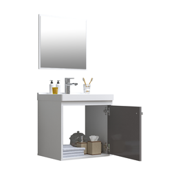Gabinete Banheiro 40 cm Em Mdf com Pia Cuba - Veneto - 2