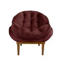Ver imagem 2 de Poltrona Decorativa Confort Veludo MARSALA SKY MOBILE