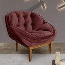 Ver imagem 1 de Poltrona Decorativa Confort Veludo MARSALA SKY MOBILE