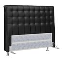 Ver imagem 1 de Cabeceira King Ana 195 Cm Cama Box Ana Corino Preto - Fm