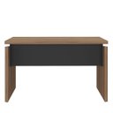 Ver imagem 7 de Mesa para Escritório Pequena Tamburato MDP Nogal/Preto