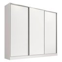 Ver imagem 2 de Guarda-Roupa Infantil Madesa Logan 100% MDF 3 Portas de Correr Branco Cor:Branco