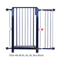 Ver imagem 1 de Grade e Portão para Cachorro Bebê Pet, Vãos de 81cm a 85cm - Preto