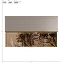 Ver imagem 2 de Armário Aéreo 1 Porta MDF 1 Porta Reflecta Basculante 120cm Proença Bege/Nogueira/Nude Prime