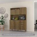Ver imagem 1 de Cozinha Compacta 130,70cm 5 Portas e 2 Gavetas com Tampo 352 Luciane Móveis
