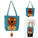 Ver imagem 1 de Bolsa Transporte Gato Cachorro Pet Animal Estimacao Estampa Leao Passeio Diversao Ombro Caminhada Vi