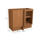 Ver imagem 3 de Balcão de Canto 1 Porta 98cm x 88cm Cozinha Ciela Marrom/Canela
