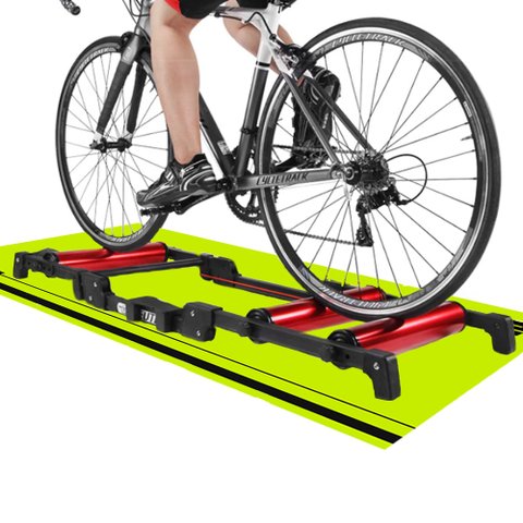 Tapete Speed Training para Rolo de Treino de Bike Neon 66x185cm Casa Dona
