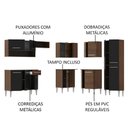 Ver imagem 4 de Armário de Cozinha de Canto Emilly com Balcão e Adega Preto