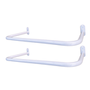 Ver imagem 1 de 2 Araras de Parede para Roupas 60cm Organização Loja Closet Aço Robusto Branco