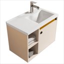 Ver imagem 4 de Conjunto Gabinete com Espelheira e Cuba para Banheiro Éden Perola com Nature
