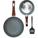 Ver imagem 1 de Jogo 2 Frigideira com Espátula - Cinza