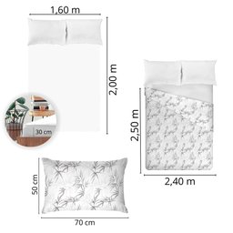 Jogo de Cama Queen Size 150 Fios Fiori - Yan (7619) - 5