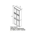 Ver imagem 4 de Paneleiro em Aço 6 Portas 70cm Florença Itatiaia