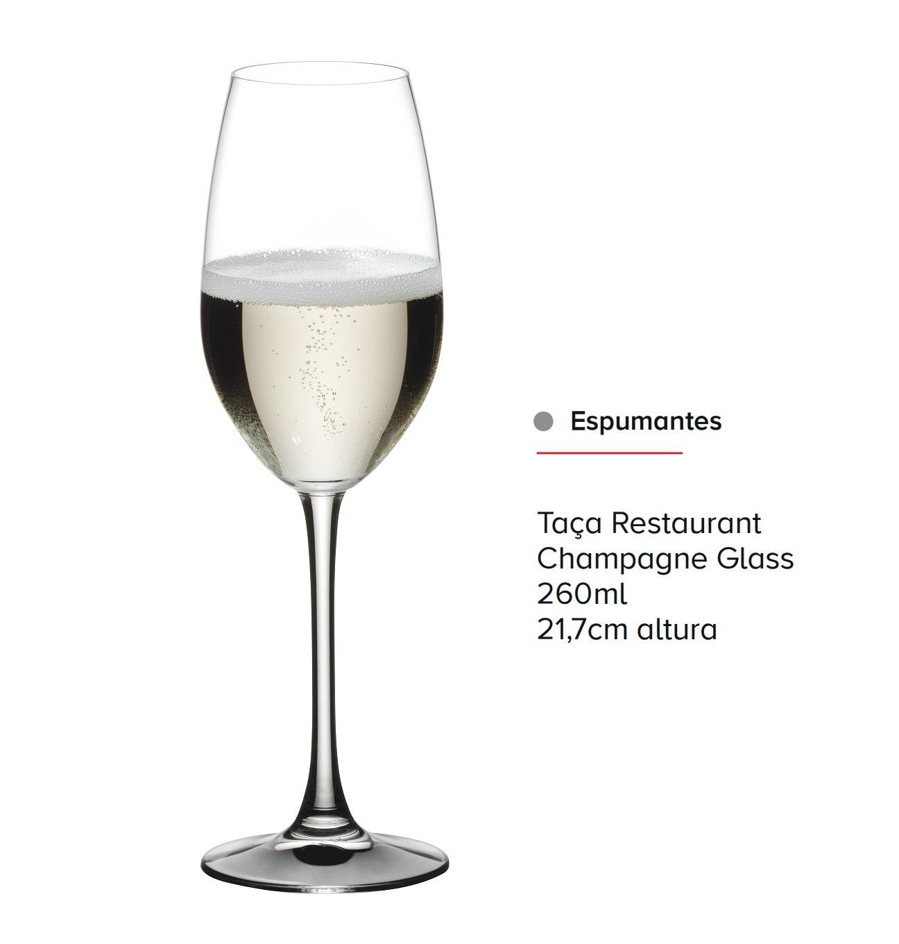 Taça de Champagne Riedel Restaurant Cristal Glass 260ml - 2