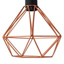 Ver imagem 3 de Kit 4 Arandela Diamante Poptem 1 Lampada Cobre 29cm