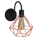 Ver imagem 4 de Kit 4 Arandela Diamante Poptem 1 Lampada Cobre 29cm