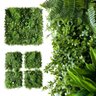 Jardim Vertical Artificial com Folhagem Permanente Realista 4m² P/ Muro Verde e Ambientes Decorados - 6