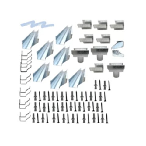 Kit Calha Super Calha Beiral Galv 0,30x14m Saída 3” Redonda