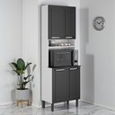 Ver imagem 2 de Paneleiro Duplo 4 Portas Espaço para Forno em Aço Itatiaia