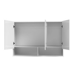 Armário Aéreo 03 Portas Compacto Milão Branco - Ej Móveis - 2