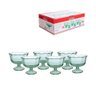 Cj.6 Taças Sobremesa em Vidro Peach Verde 410ml Hauskraft - 2