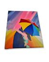 Ver imagem 5 de Mini Quadro Casal com Guarda Chuva Pintado a Mão 30x25cm