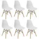 Ver imagem 1 de Kit 6 Cadeiras Colmeia Furadinha Heloisa Eloá Charles Eames Eiffel Base Madeira