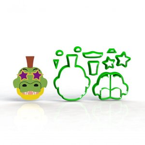 Cortador Animatronics Five Nights Montgomey Jacaré 8 Cm