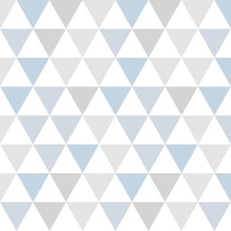 Papel de Parede Infantil Triângulos Geométricos 10 Arte Destaque 2 Metros - 2