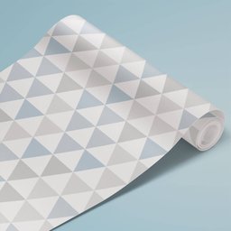 Papel de Parede Infantil Triângulos Geométricos 10 Arte Destaque 2 Metros - 3
