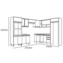 Ver imagem 3 de Cozinha Modulada Connect 17 Duna/cristal - Henn