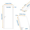 Ver imagem 3 de Kit porta de Madeira Completa 213cm x 74cm  Batente regulavel de 14 a 16,5cm Esquerda Incoportas