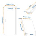 Ver mais imagens de Kit porta de Madeira Completa 213cm x 74cm Batente regulavel de 14 a 16,5cm Direita Incoportas