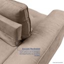Ver imagem 7 de Sofá de Canto Retrátil Chaise Lado Esquerdo 4 Lugares Nest CabeCasa MadeiraOriginals Bege