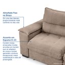Ver imagem 5 de Sofá de Canto Retrátil Chaise Lado Esquerdo 4 Lugares Nest CabeCasa MadeiraOriginals