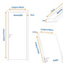 Ver imagem 3 de Kit porta de Madeira Completa 213cm x 84cm  Batente regulavel de 12 a 14,5cm Direita Incoportas