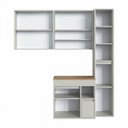 Ver imagem 2 de Conjunto Suspenso Banheiro Gabinete Espelheira Bangladesh 148,2cm Arenas Cj104