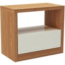 Ver imagem 1 de Mesa de Cabeceira 67cm C/ 1 Gaveta - Off White - Tw140