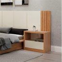 Ver imagem 2 de Mesa de Cabeceira 67cm C/ 1 Gaveta - Off White - Tw140
