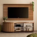 Ver imagem 1 de Conjunto Sala de Estar: Rack Treviso 4699 + Painel Slim 4744