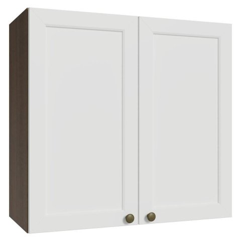 Armário Aéreo 70 Cm 2 Portas Rustic/branco Vik Madesa