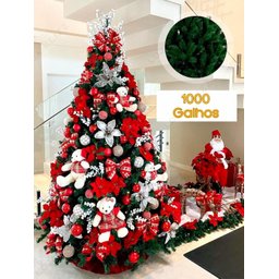 Arvore de Natal 2,10 Metros 1000 Galhos Cheia Pinheiro Luxo - 4