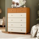 Ver imagem 5 de Cômoda para Quarto 6 Gavetas 90cm Varsóvia A04 Cinamomo Off White - Lyam Decor