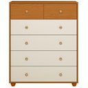 Ver imagem 6 de Cômoda para Quarto 6 Gavetas 90cm Varsóvia A04 Cinamomo Off White - Lyam Decor