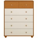 Ver imagem 7 de Cômoda para Quarto 6 Gavetas 90cm Varsóvia A04 Cinamomo Off White - Lyam Decor