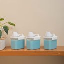 Ver imagem 5 de Kit de 3 Porta Sabão em Pó 1,1l com Copo Dosador e Travas de Lavanderia - Oikos