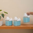 Ver imagem 6 de Kit de 3 Porta Sabão em Pó 1,1l com Copo Dosador e Travas de Lavanderia - Oikos